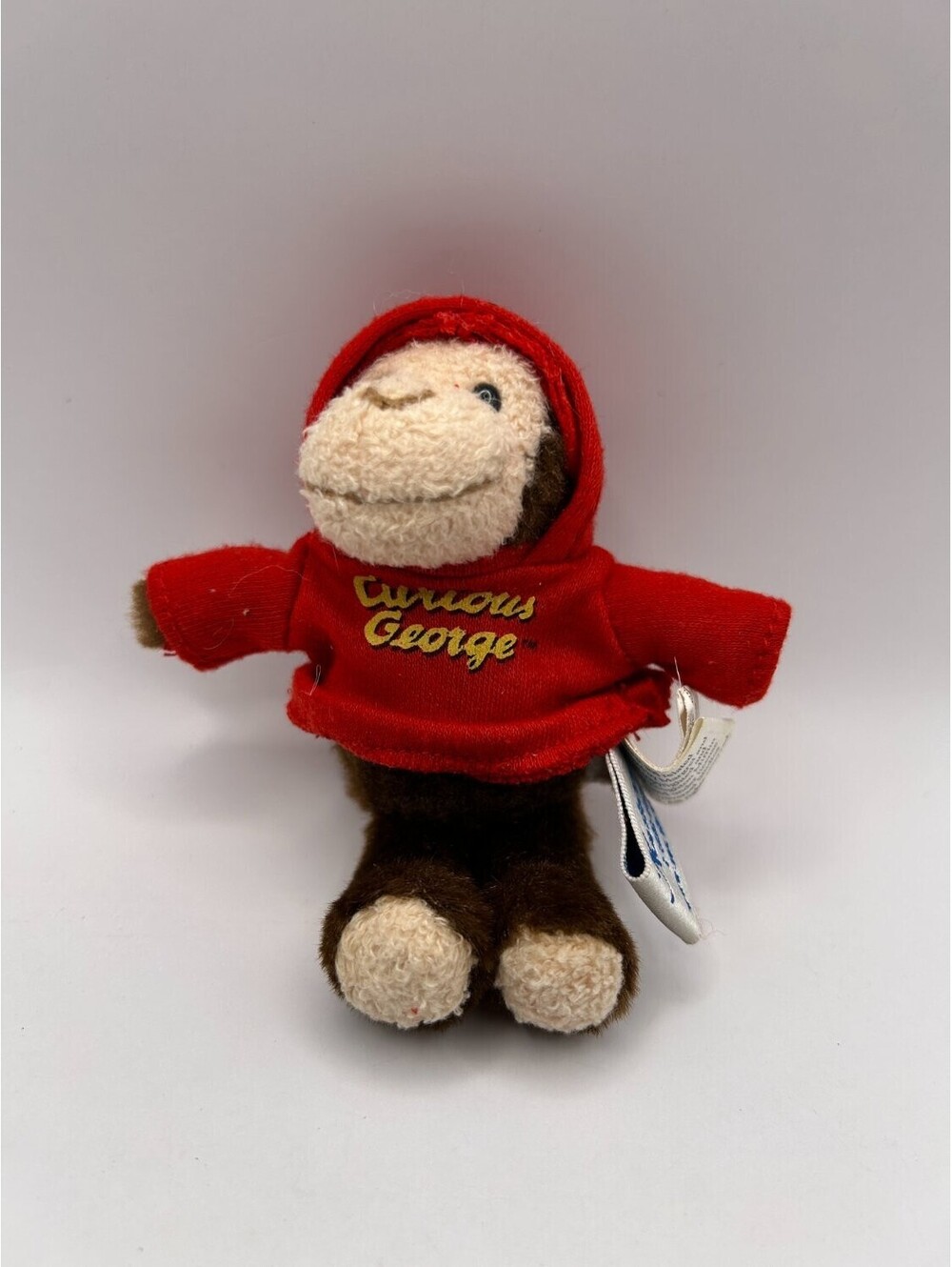 Northern Gifts Curious George In Red Hoodie Plush Monkey Toy Small Brown